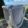 sac crochet gris