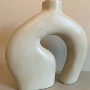Vase poterie grège tadelakt