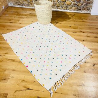 Tapis berbère pois mulicolores