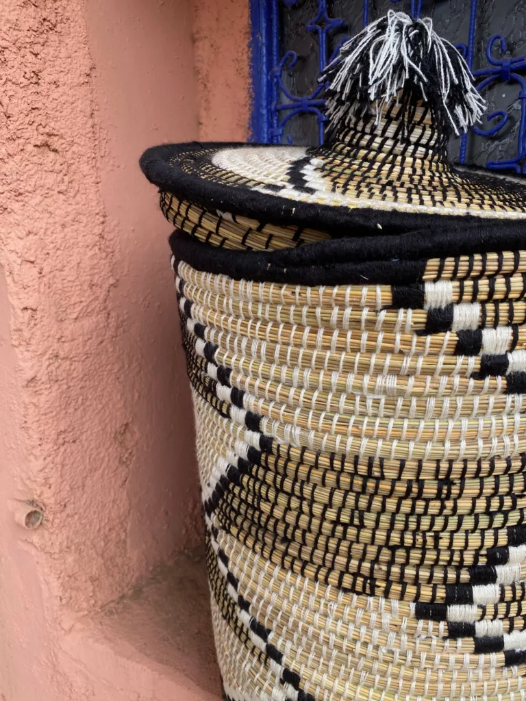 Panier avec couvercle fabrication artisanale Maroc