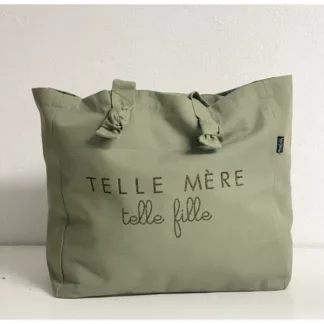 Cabas Tilleul Telle mère telle fille Marcel et Lily