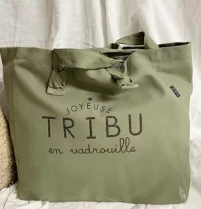 Cabas Tilleul Joyeuse tribu Marcel et Lily