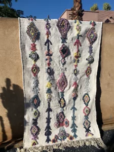 Authentique tapis kilim boucherouite