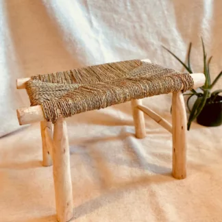 Tabouret marocain bois brut