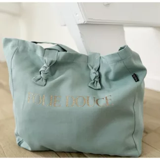Sac cabas bleu Folie douce par Marcel et lily