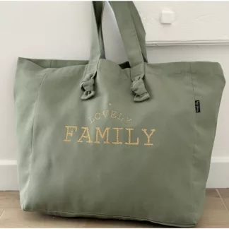 Sac cabas sauge Lovely Family par Marcel et lily
