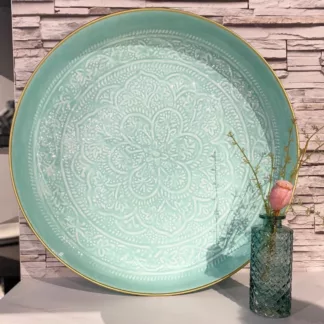 Plateaux berbères vert céladon