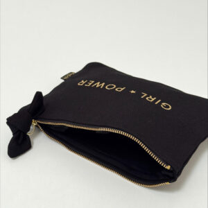 Pochette noire message pailleté