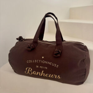 Sac polochon chocolat collectionneuse de bonheurs