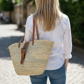 Panier doum boucle cuir